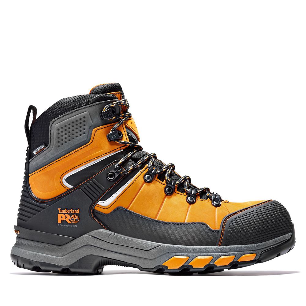 Botas de Trabajo Timberland Hombre Pro® Hypercharge Trd Waterproof Composite-Toe Naranjas/Negras - C